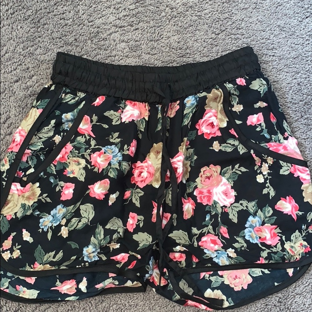 I’m selling these flower printed shorts from Exist